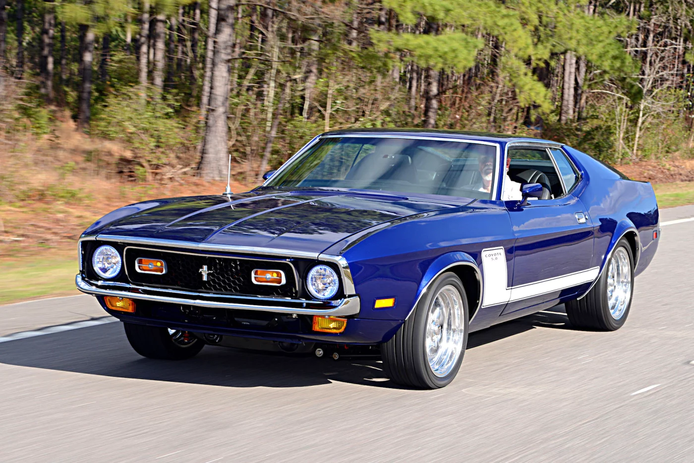 Light Blue 1972 Ford Mustang