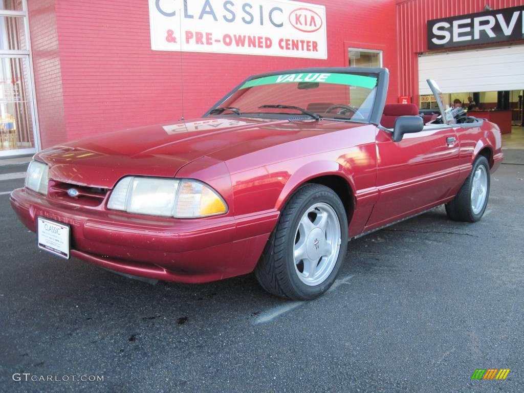 Electric Red 1993 Ford Mustang