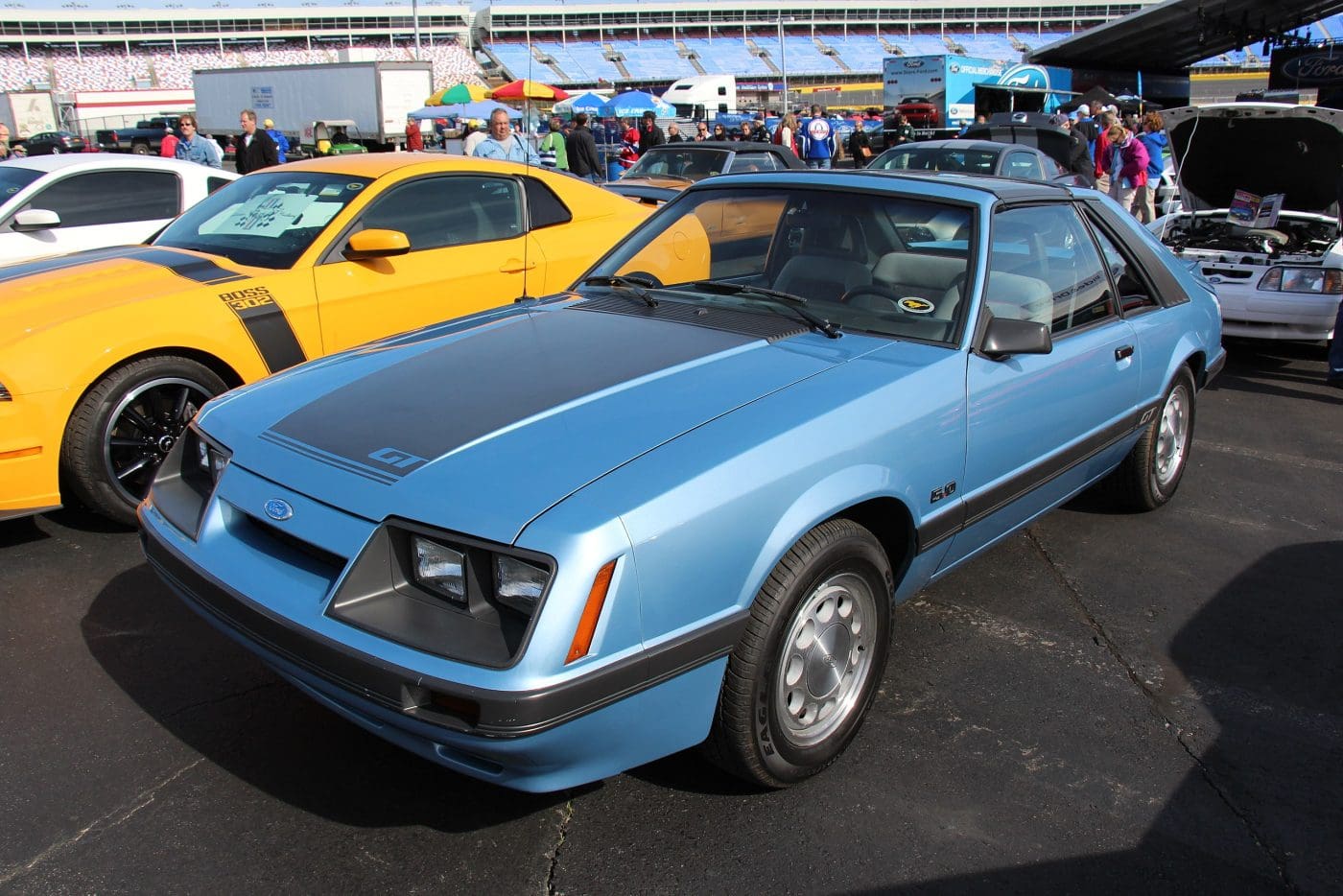 Light Regatta Blue 1985 Ford Mustang