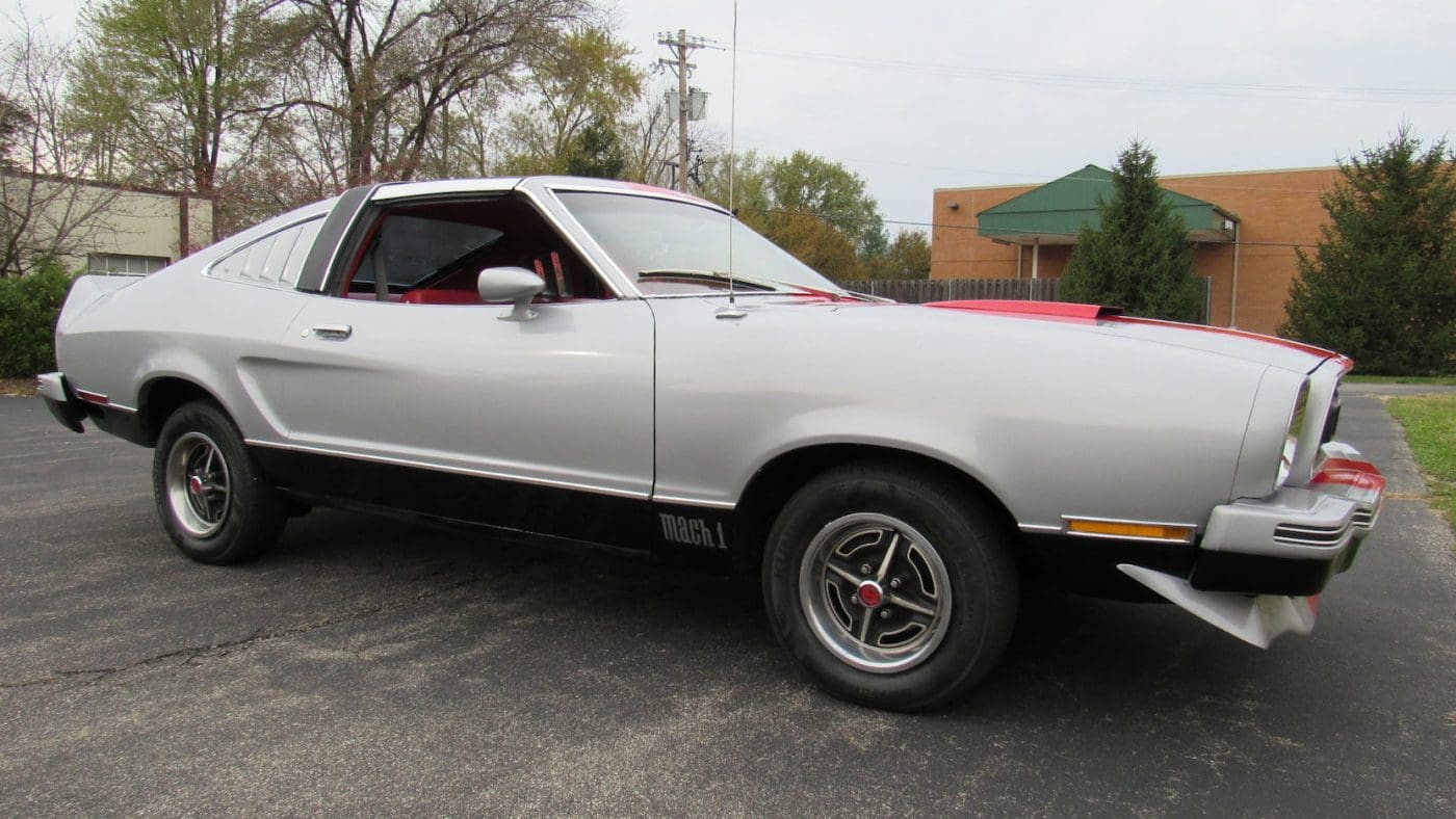 Silver 1978 Ford Mustang