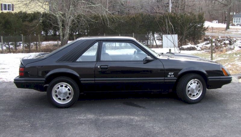 Black 1983 Ford Mustang