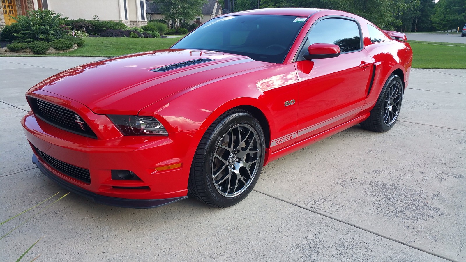 Race Red 2014 Ford Mustang.