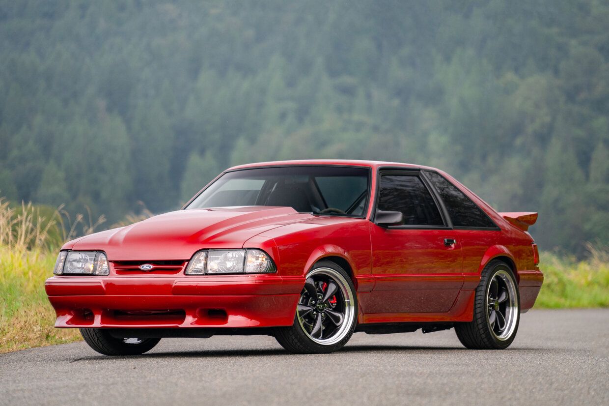 Medium Red 1991 Ford Mustang