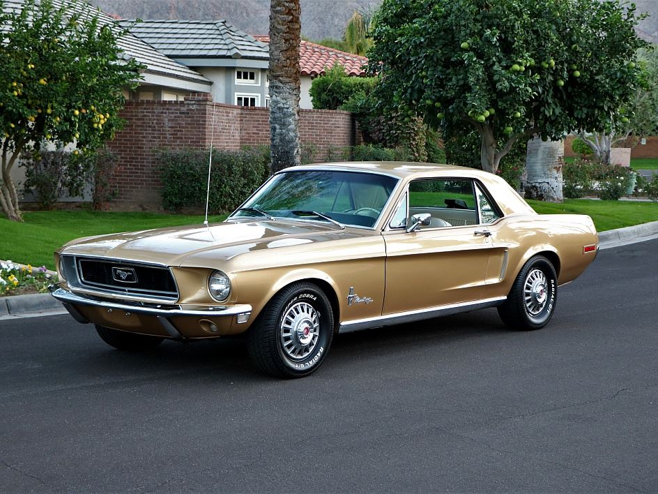 Spanish Gold 1968 Ford Mustang