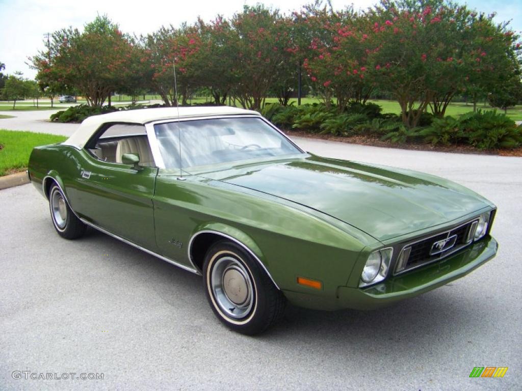 Medium Green 1973 Ford Mustang