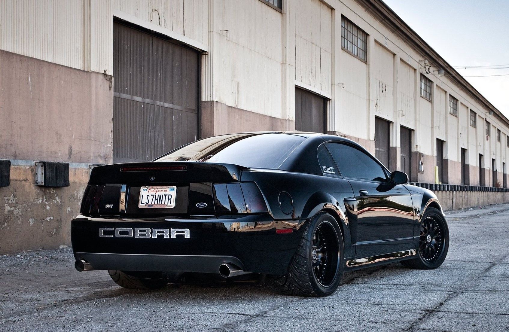 Black 2003 ford mustang