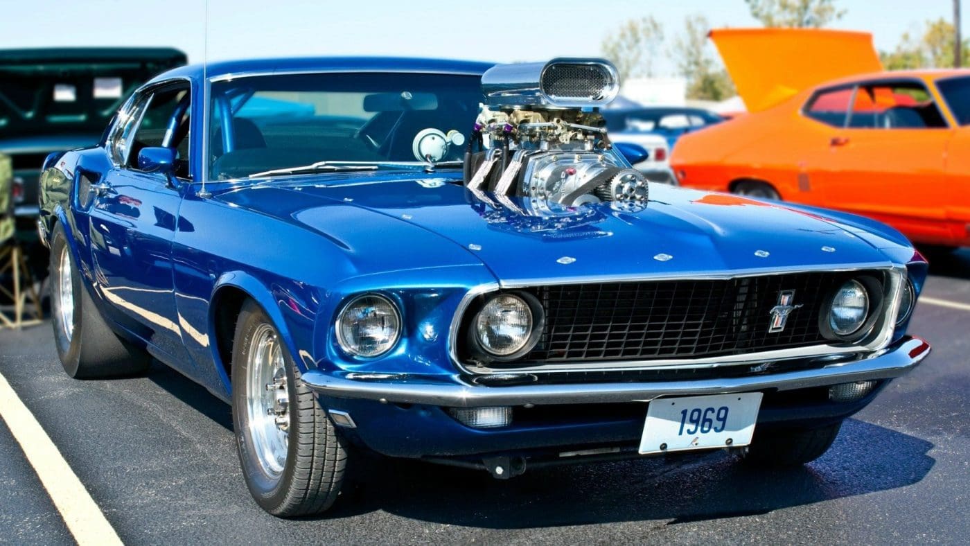 Winter Blue 1969 Ford Mustang