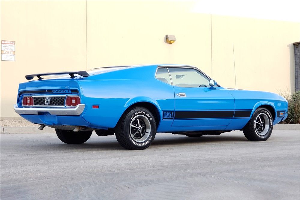 Medium Blue 1973 Ford Mustang