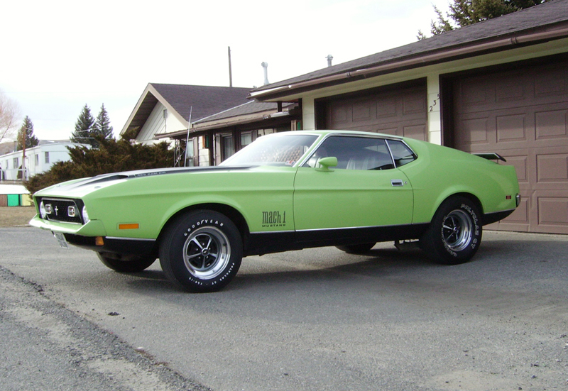 Bright Lime 1971 Ford Mustang