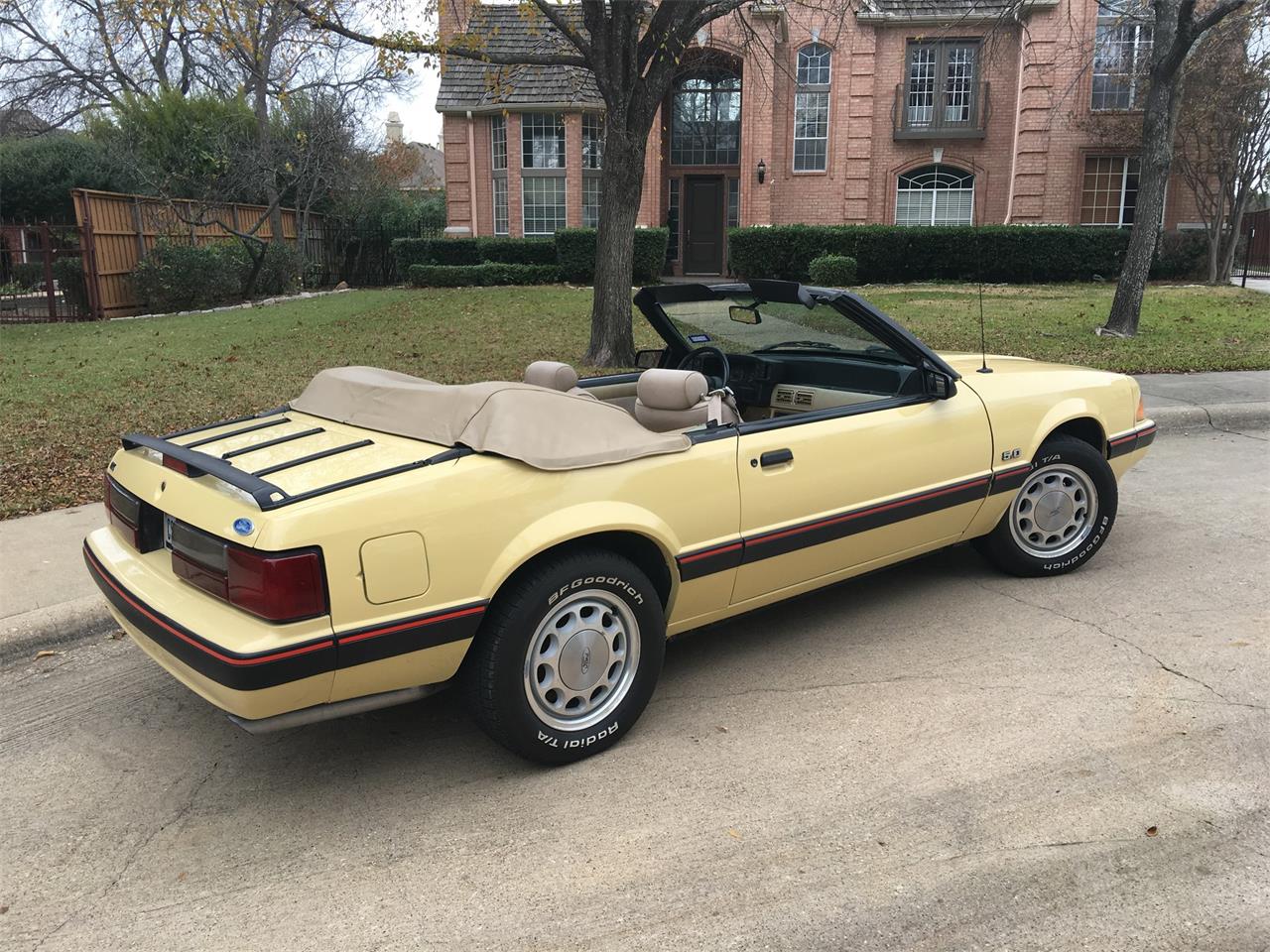 Sand Beige 1987 Ford Mustang