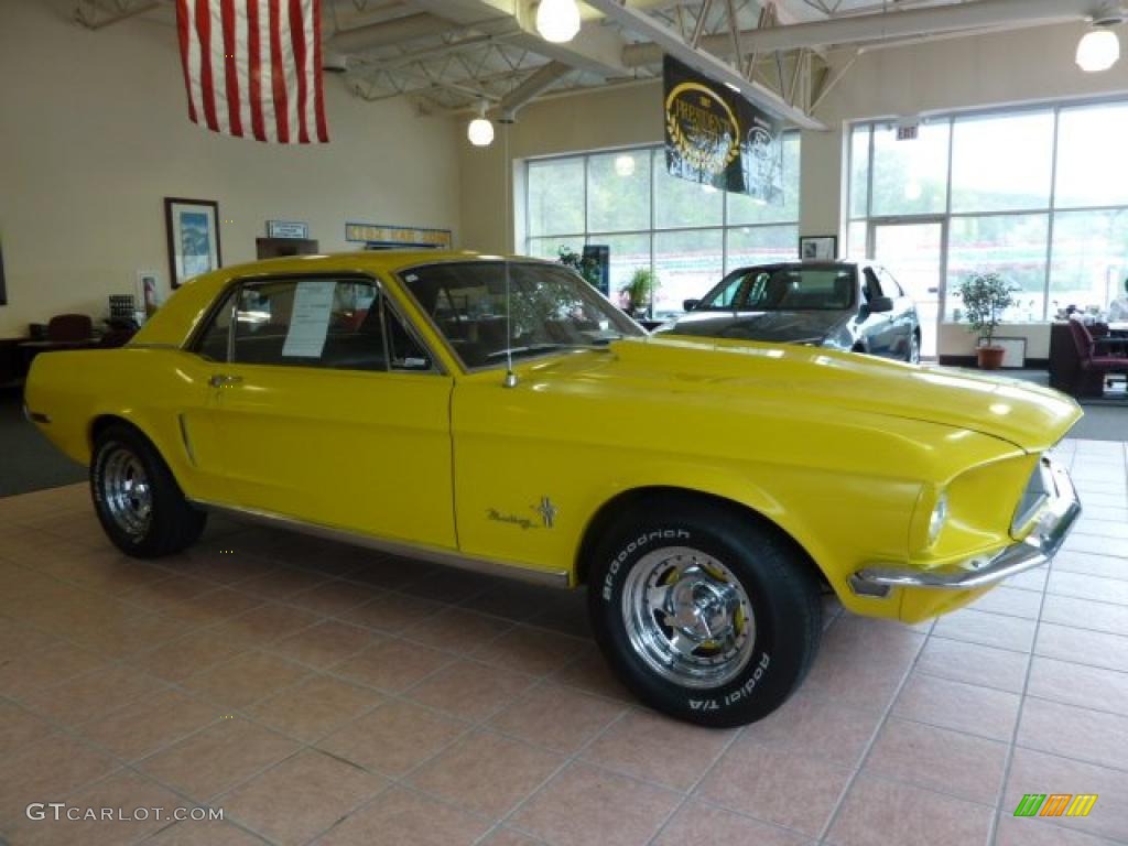 Special Yellow 1968 Ford Mustang