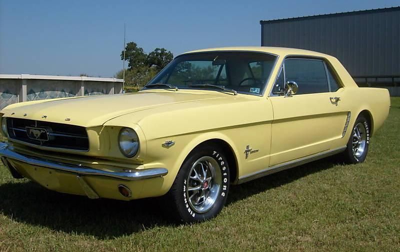 Sunlight Yellow 1964 Ford Mustang