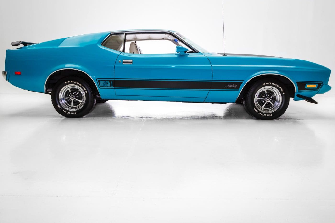 Medium Blue 1973 Ford Mustang