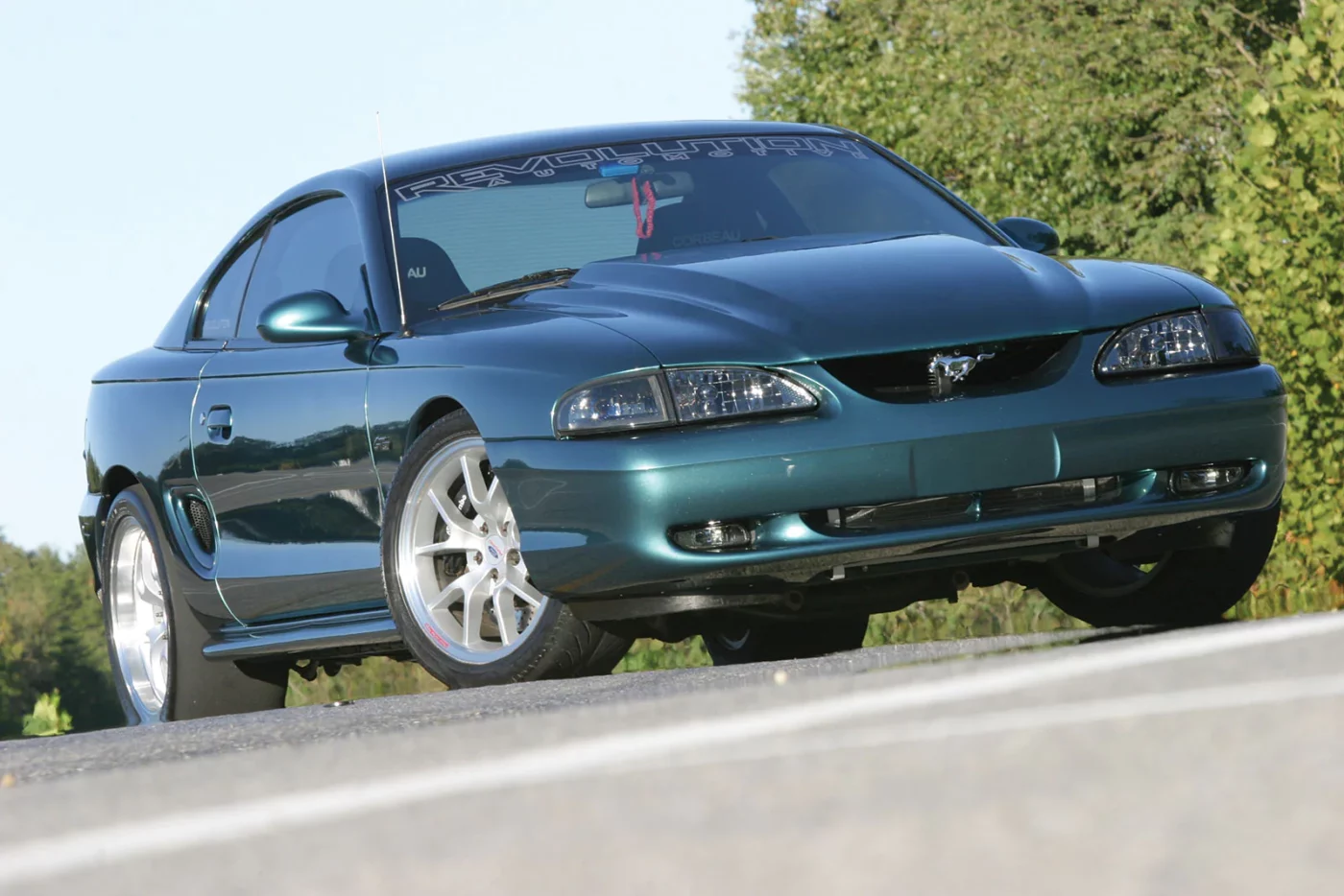 Deep Forest Green 1996 Ford Mustang