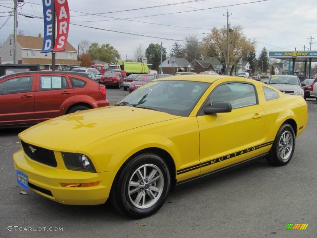 Screaming Yellow 2005 Ford Mustang