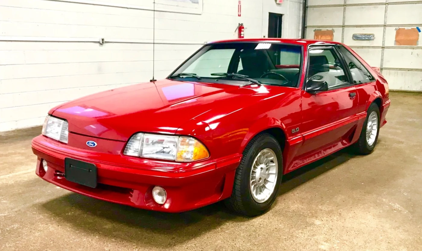 Scarlet Red 1987 Ford Mustang