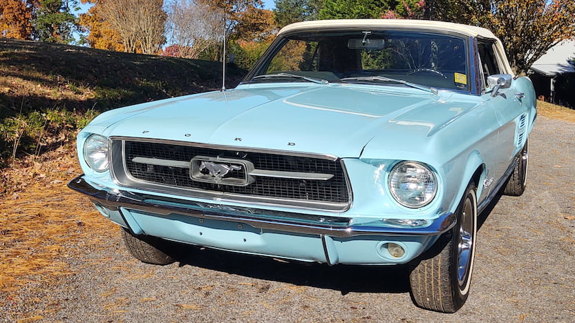 Frost Turquoise 1967 Ford Mustang