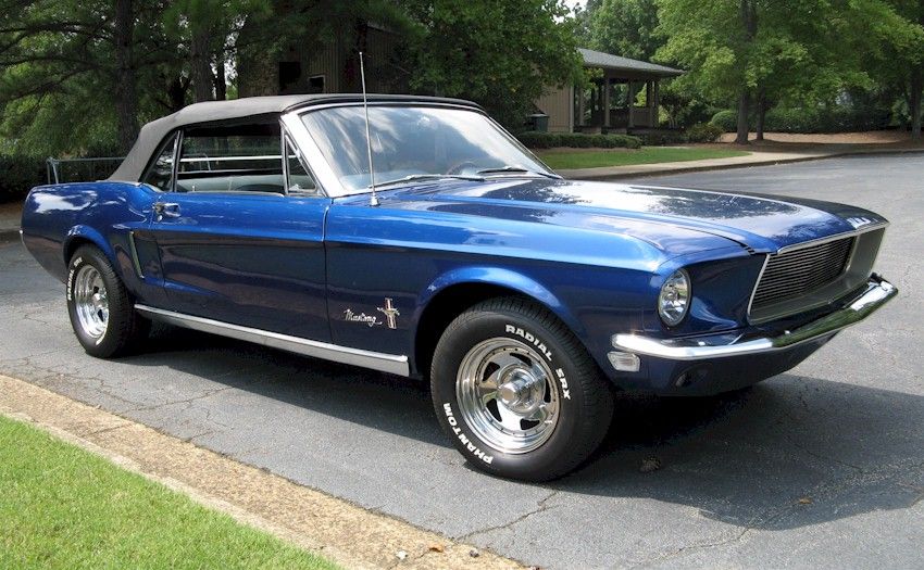 Presidential Blue 1968 Ford Mustang