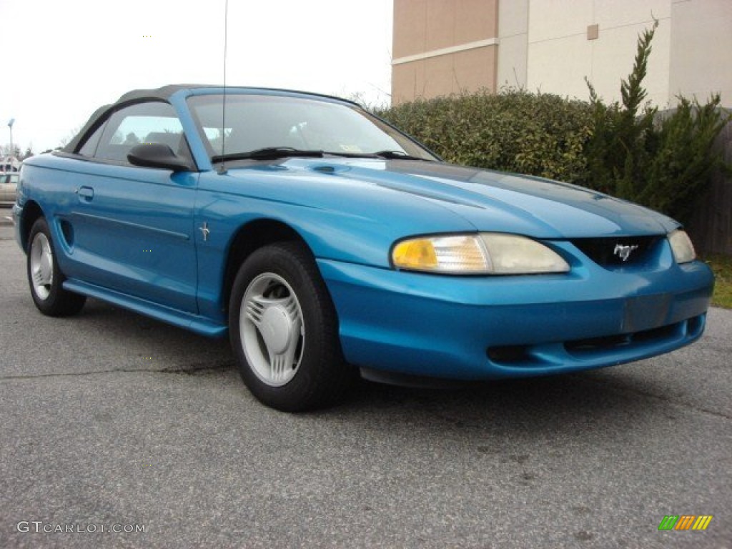 Teal 1994 Ford Mustang