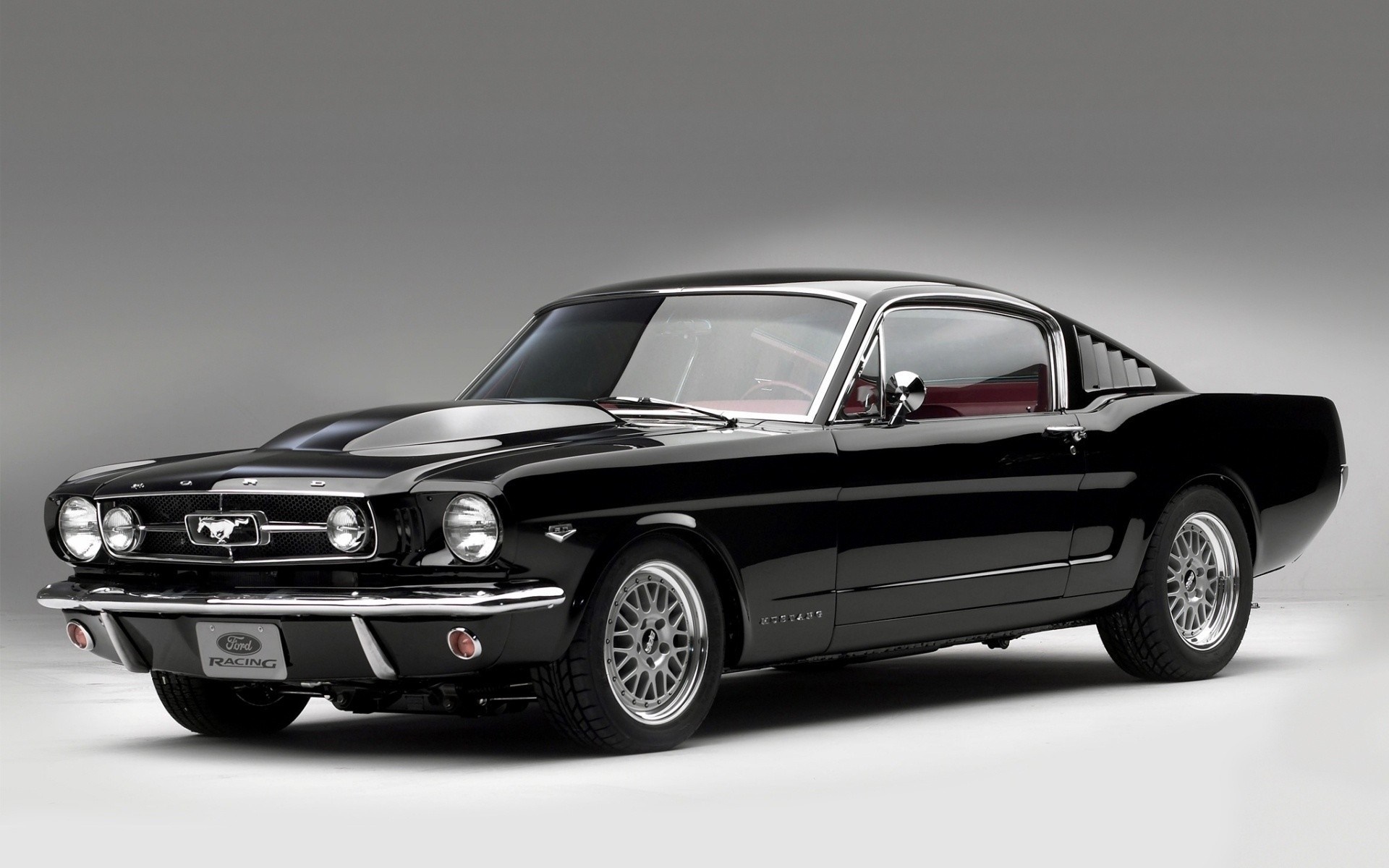 Black 1975 Ford Mustang