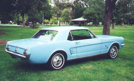 Columbine Blue 1966 Ford Mustang