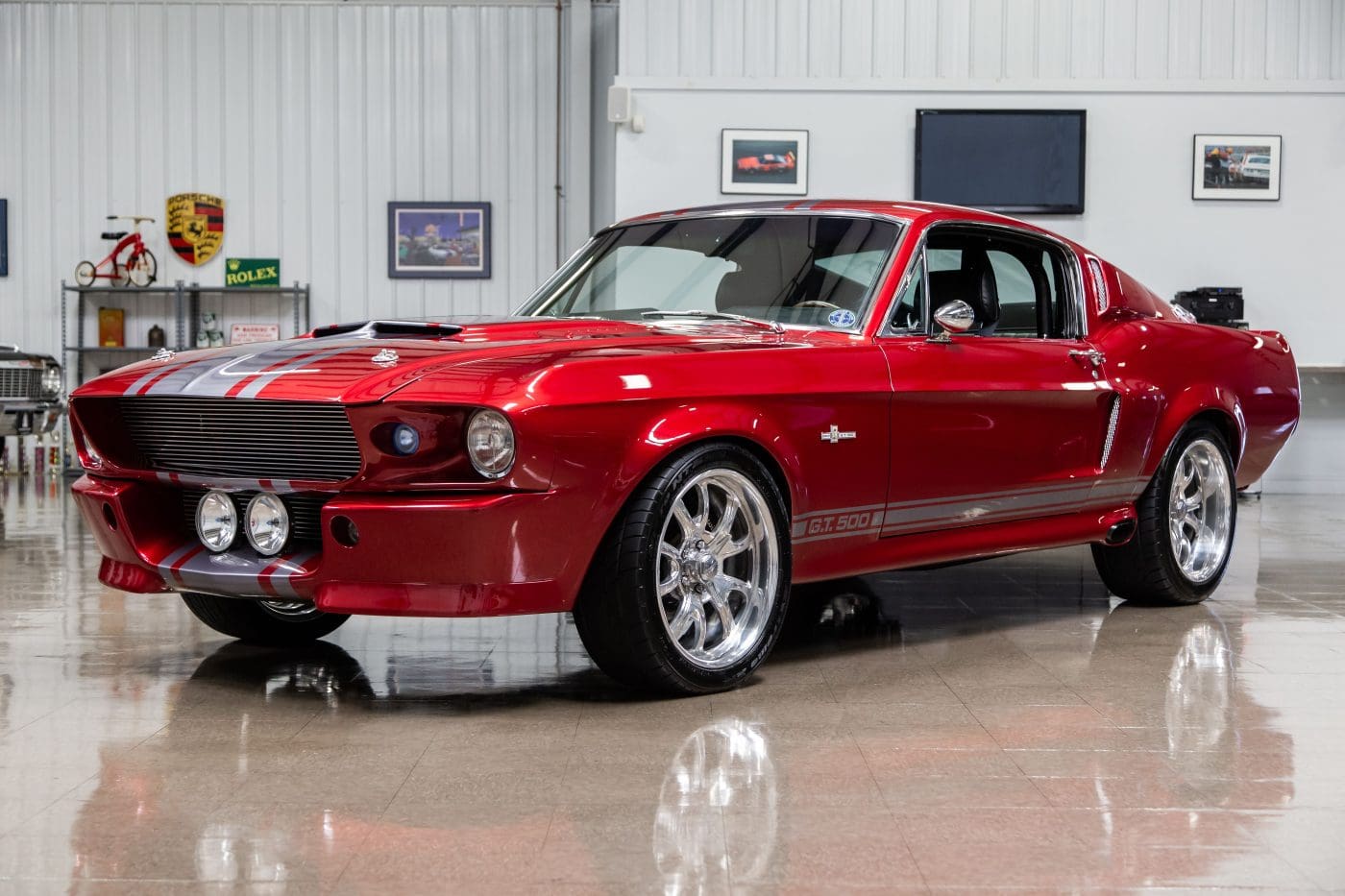 Red 1967 Ford Mustang