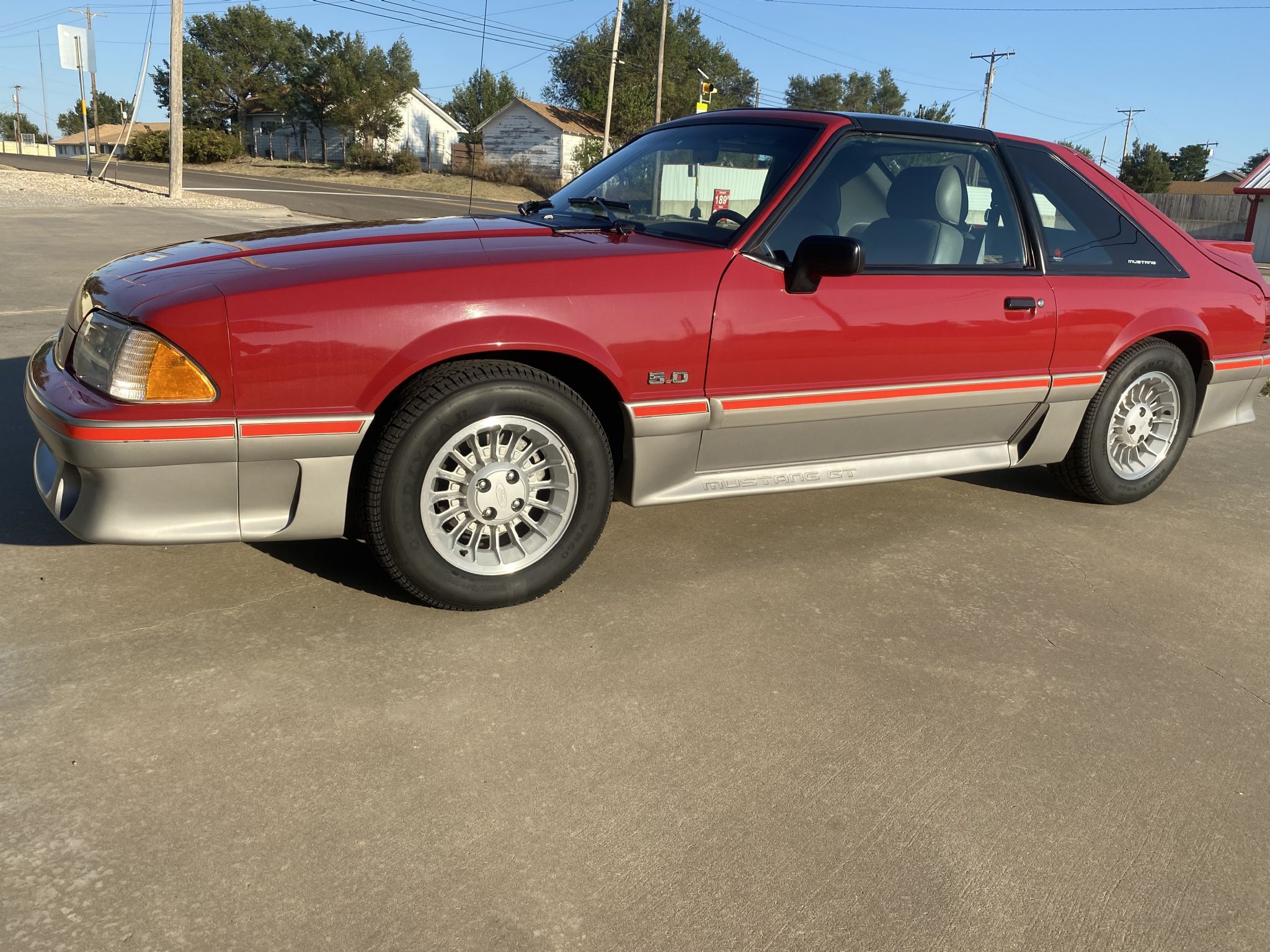 Scarlet Red 1988 Ford Mustang