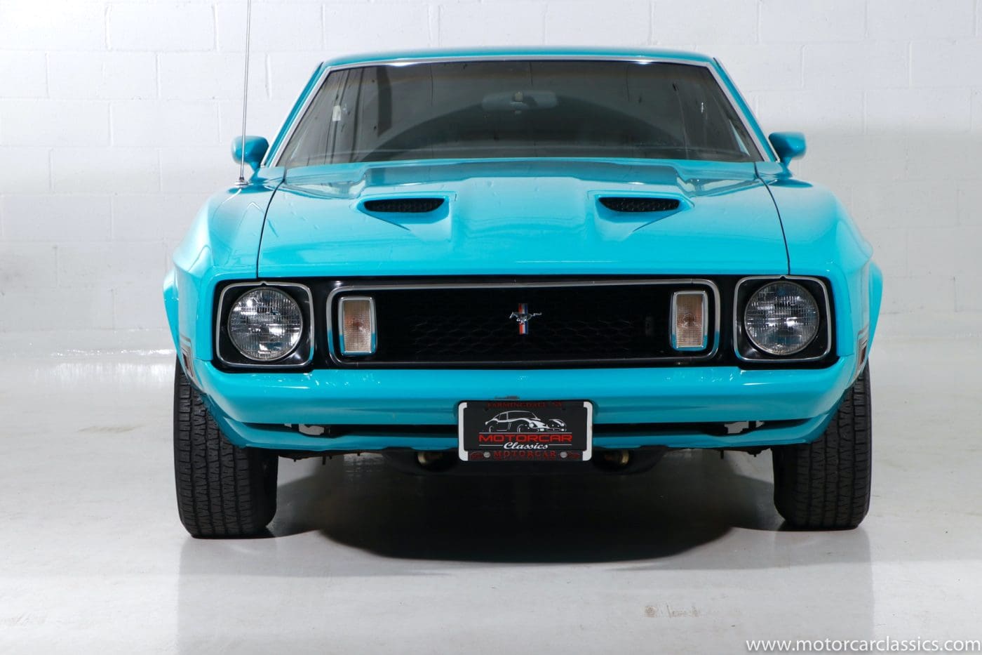 Medium Aqua 1973 Ford Mustang