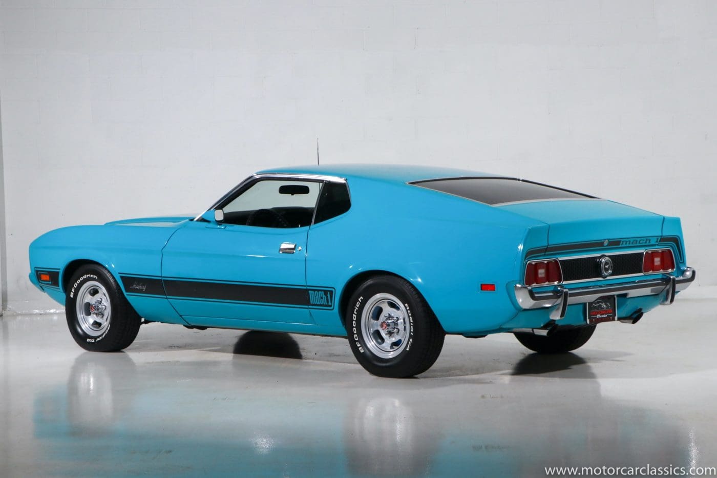 Medium Aqua 1973 Ford Mustang