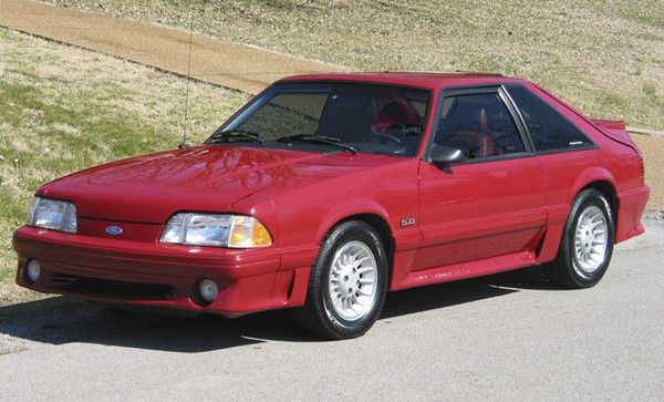 Scarlet Red 1987 Ford Mustang