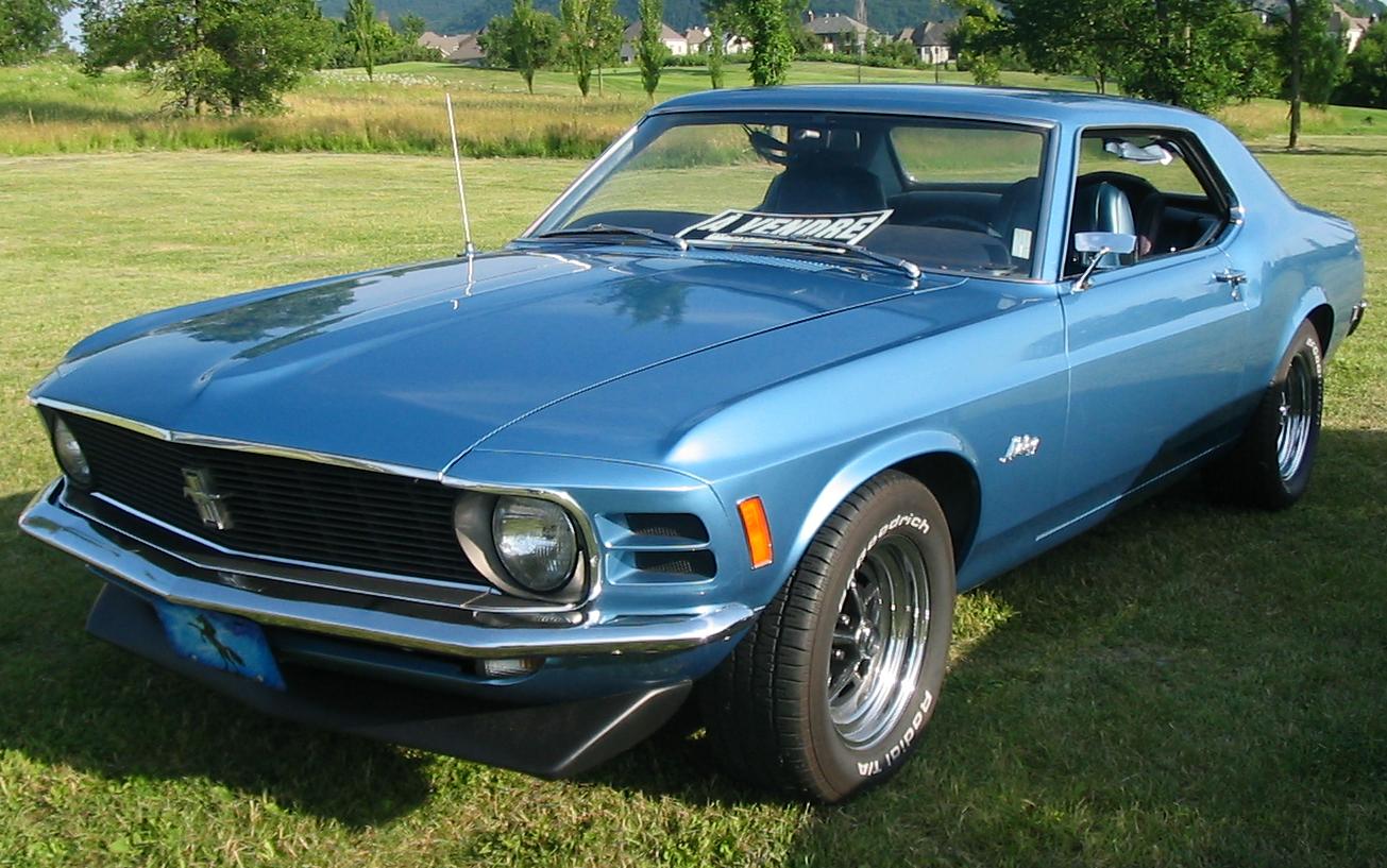 Bright Blue (Light Grabber Blue) 1974 Ford Mustang