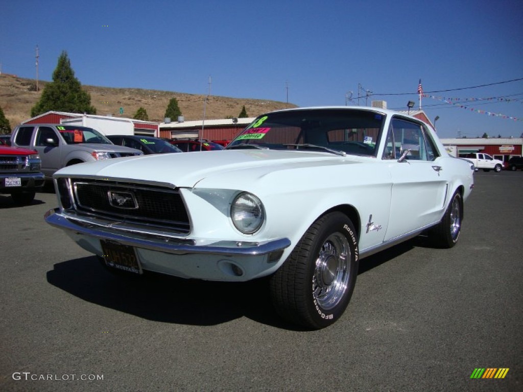 Diamond Blue 1968 Ford Mustang