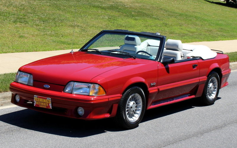 Scarlet Red 1987 Ford Mustang