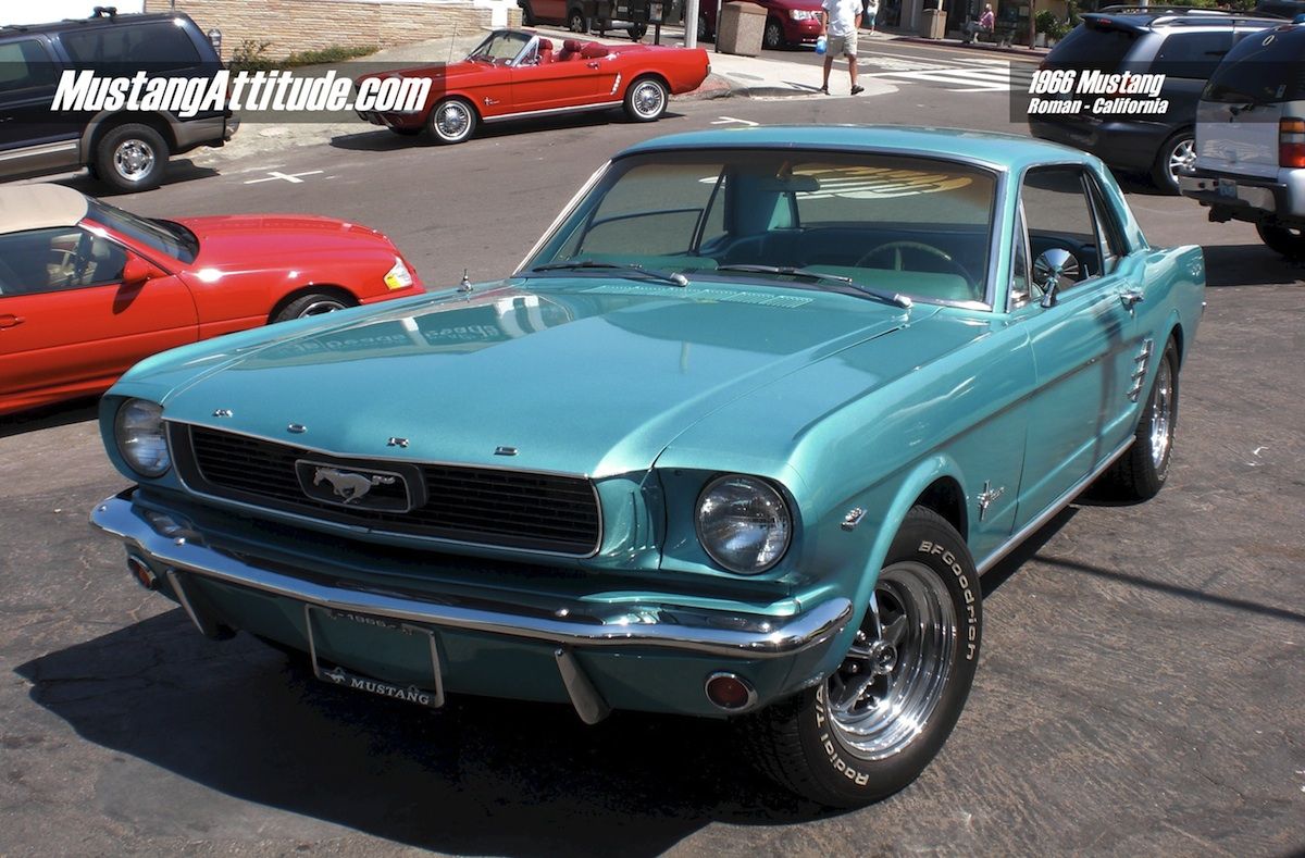 Tahoe Turquoise 1966 Ford Mustang