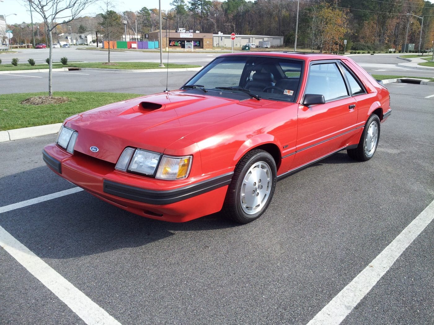 Medium Canyon Red 1984 Ford Mustang