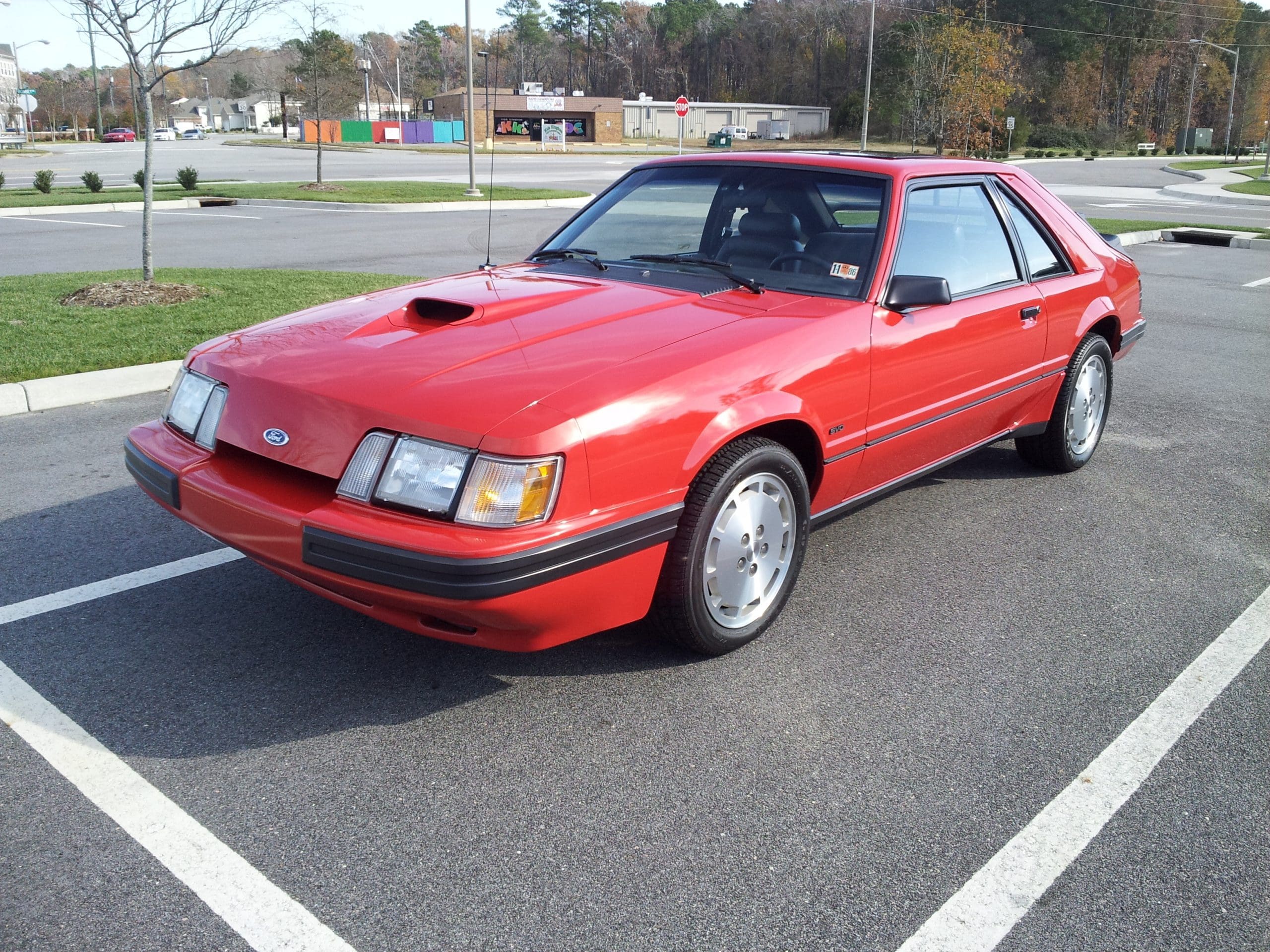 Medium Canyon Red 1984 Ford Mustang