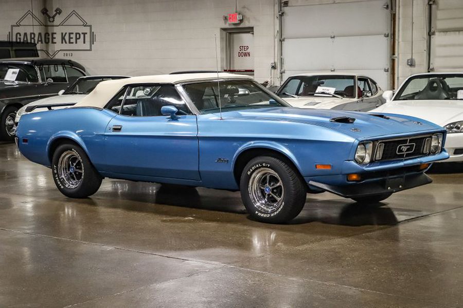 Blue Glow 1973 Ford Mustang