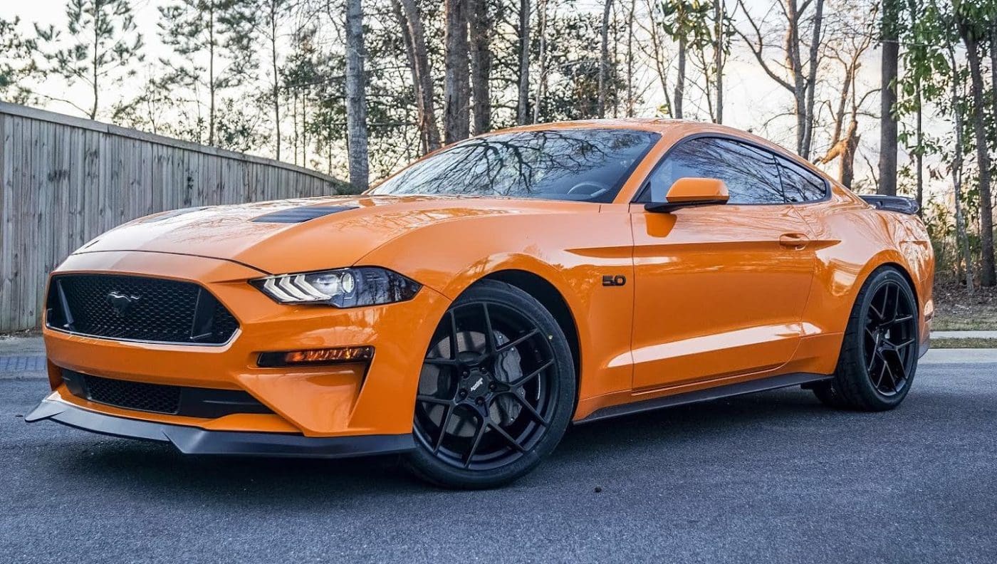 Orange Fury 2019 Ford Mustang