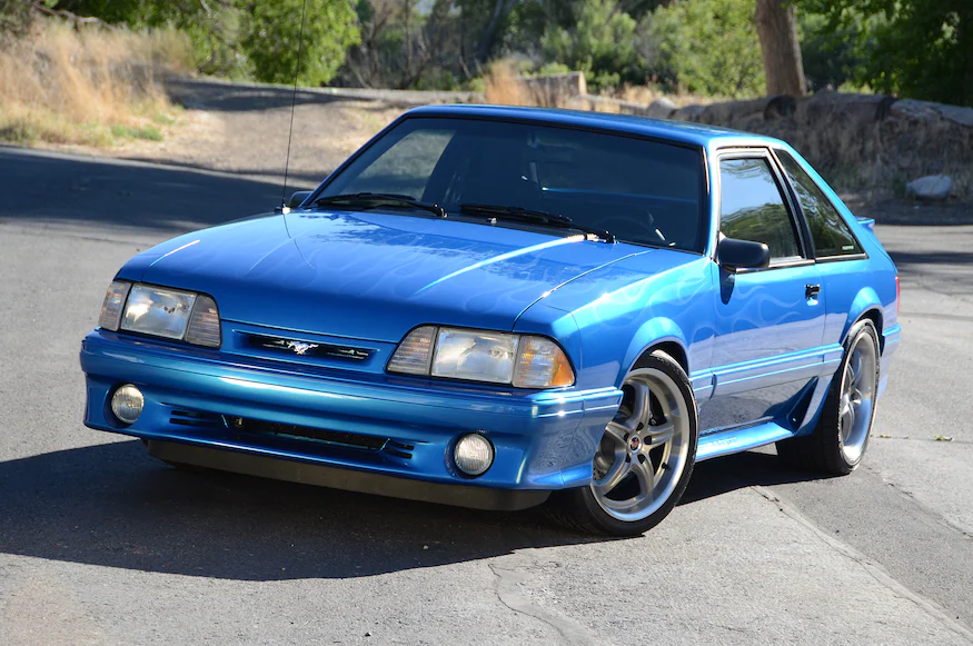 Ultra Blue 1992 Ford Mustang
