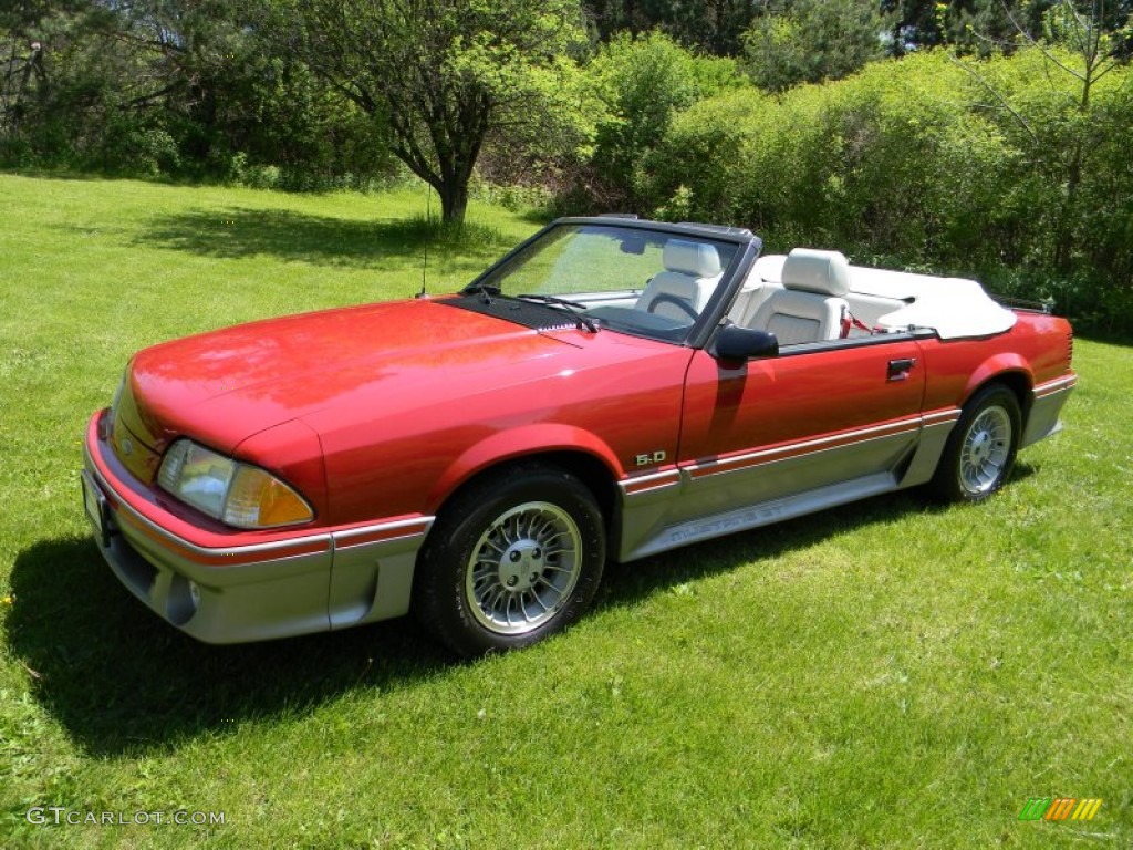 Scarlet Red 1987 Ford Mustang