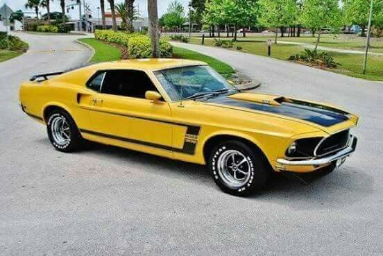 Grabber (Bright) Yellow 1969 Ford Mustang