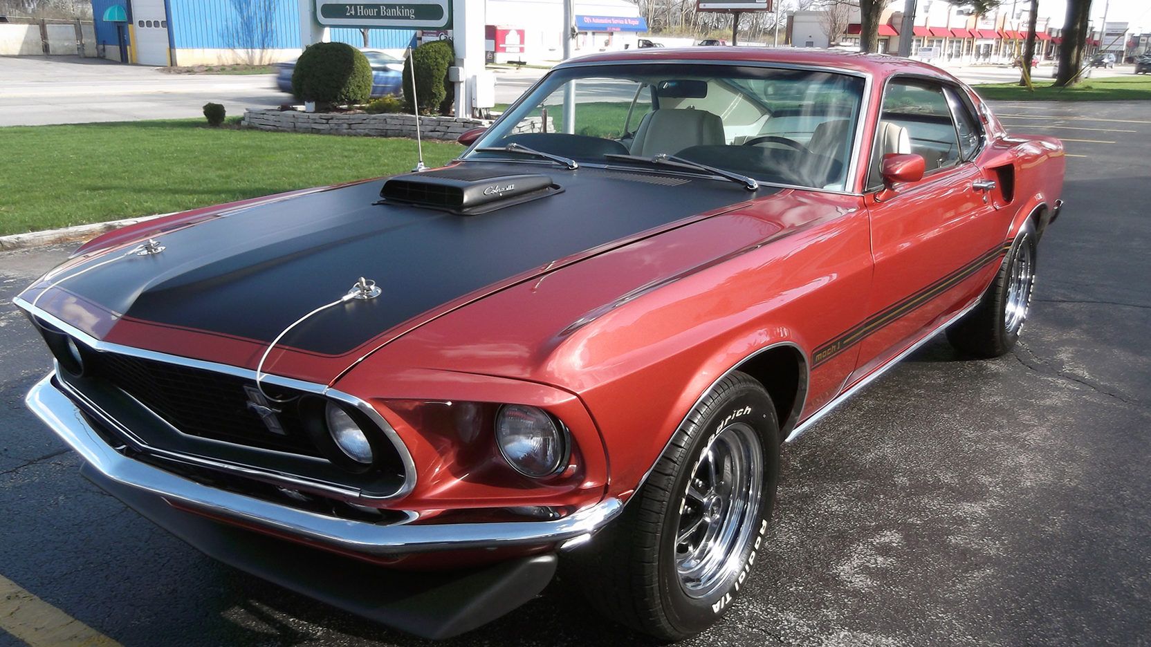 Indian Fire Red 1969 Ford Mustang