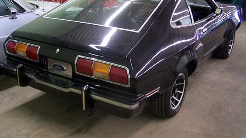 Black 1975 Ford Mustang