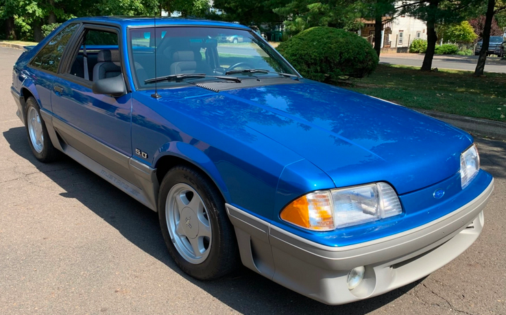 Bright Blue 1993 Ford Mustang