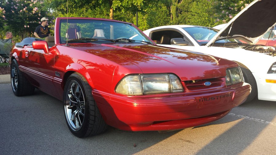 Wild Strawberry 1991 Ford Mustang