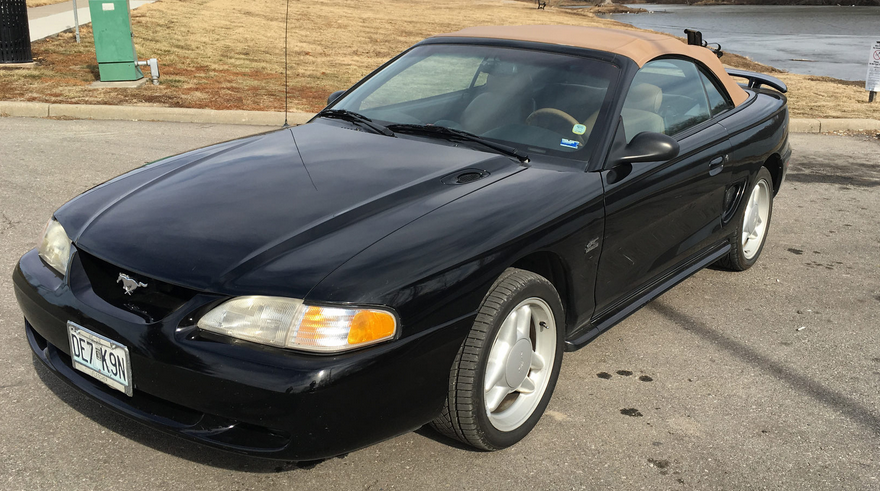 Black 1994 Ford Mustang