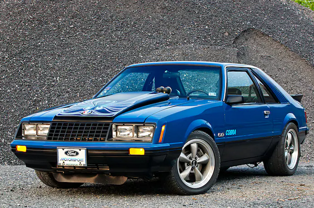 Bright Blue 1979 Ford Mustang