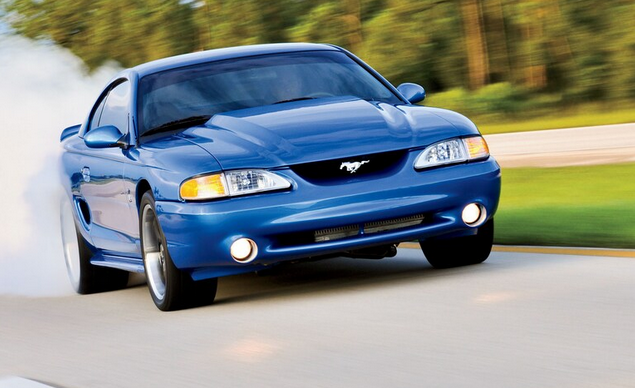 Bright Blue 1994 Ford Mustang