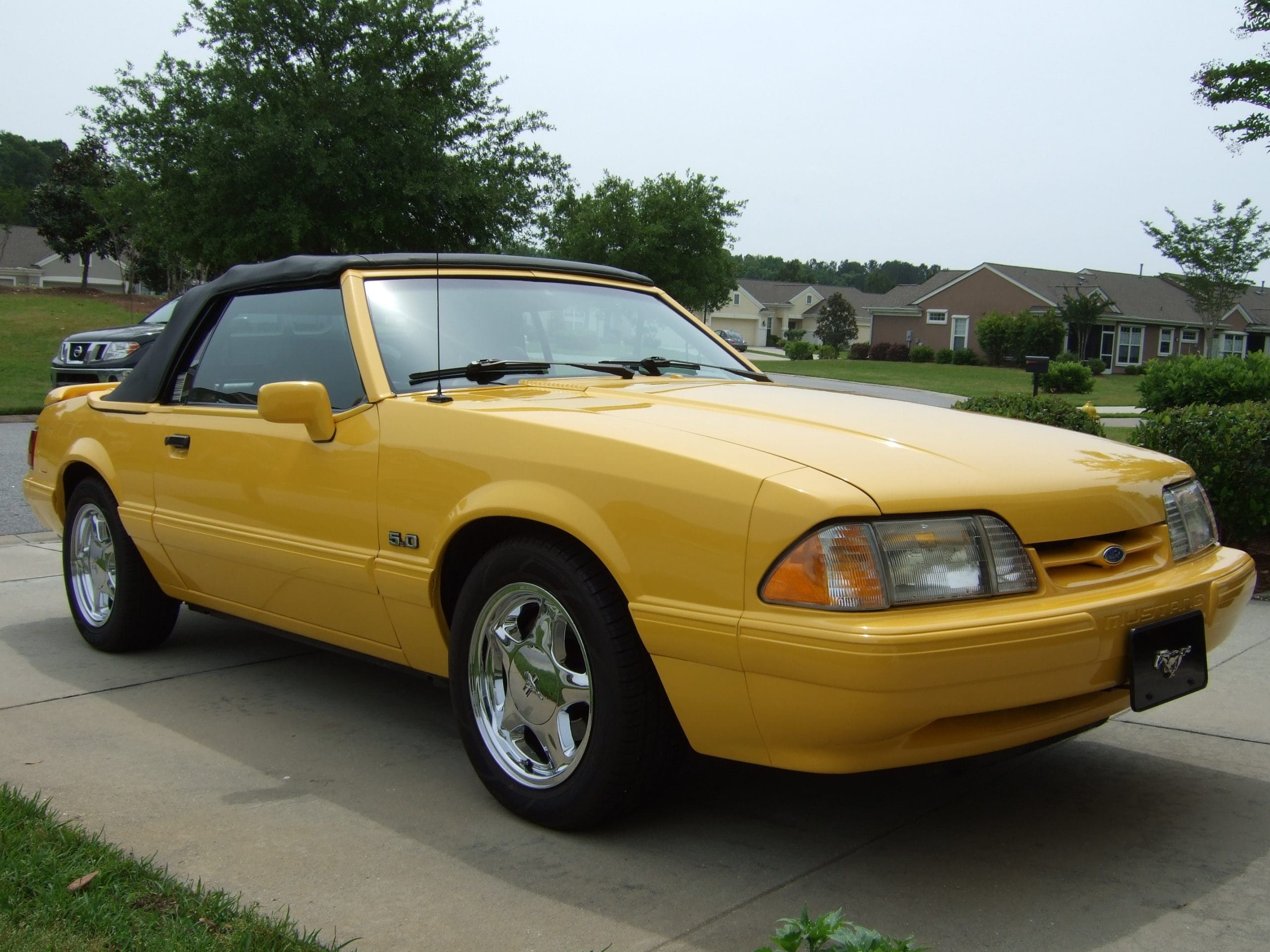 Canary Yellow 1993 Ford Mustang