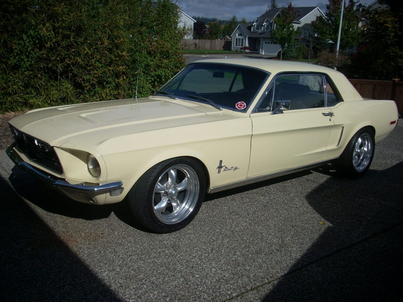 Meadowlark Yellow 1968 Ford Mustang